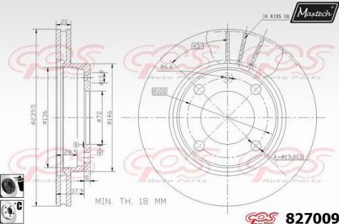 Maxtech 827009.6060 - Bremžu diski ps1.lv