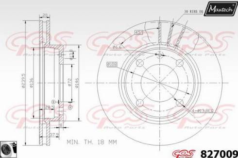 Maxtech 827009.0060 - Bremžu diski ps1.lv