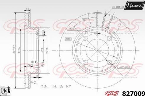 Maxtech 827009.0080 - Bremžu diski ps1.lv