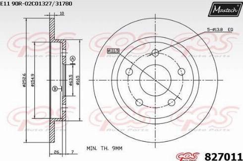 Maxtech 827011.0000 - Bremžu diski ps1.lv