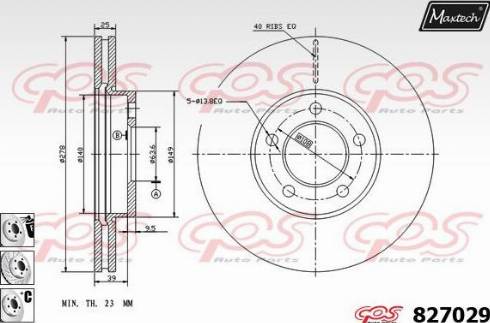 Maxtech 827029.6880 - Bremžu diski ps1.lv