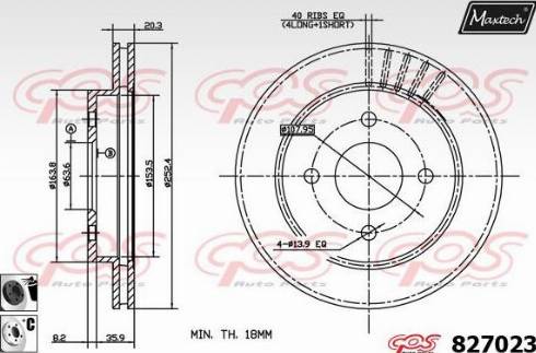 Maxtech 827023.6060 - Bremžu diski ps1.lv