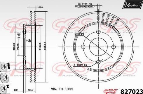 Maxtech 827023.6980 - Bremžu diski ps1.lv