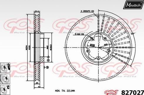 Maxtech 827027.6880 - Bremžu diski ps1.lv