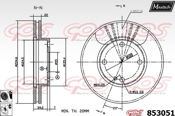 Maxtech 875624 - Bremžu diski ps1.lv