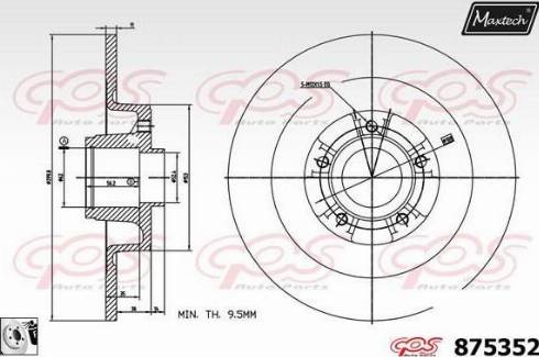 Maxtech 875352.0085 - Bremžu diski ps1.lv