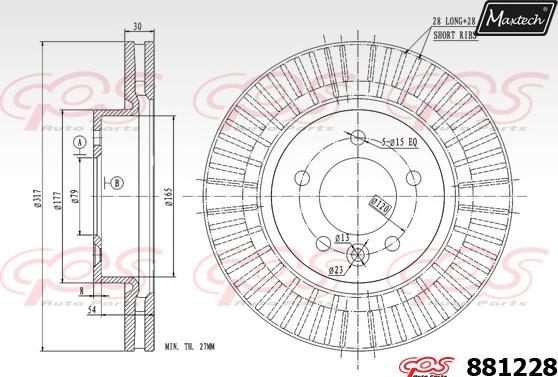 Maxtech 871007 - Bremžu diski ps1.lv