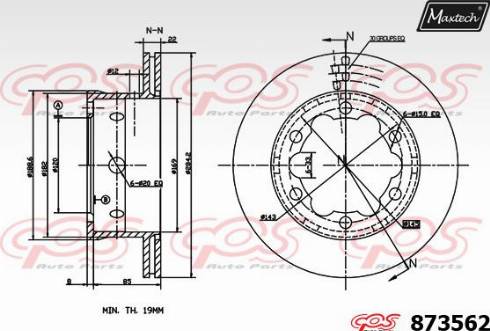 Maxtech 873562.0000 - Bremžu diski ps1.lv