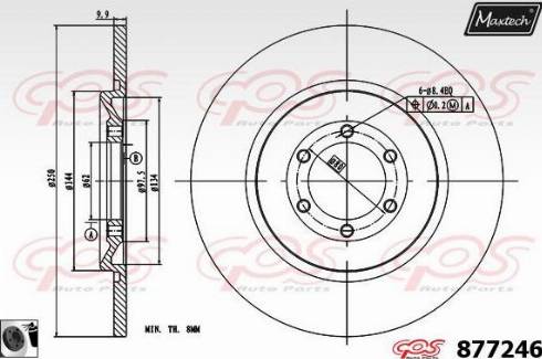 Maxtech 877246.0060 - Bremžu diski ps1.lv