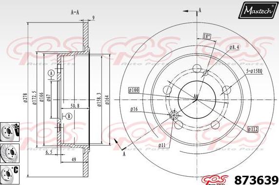 Maxtech 70160093 - Virzītājčaulu komplekts, Bremžu suports ps1.lv