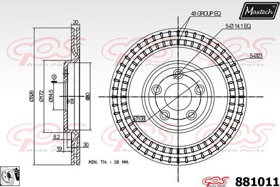 Maxtech 70160046 - Virzītājčaulu komplekts, Bremžu suports ps1.lv