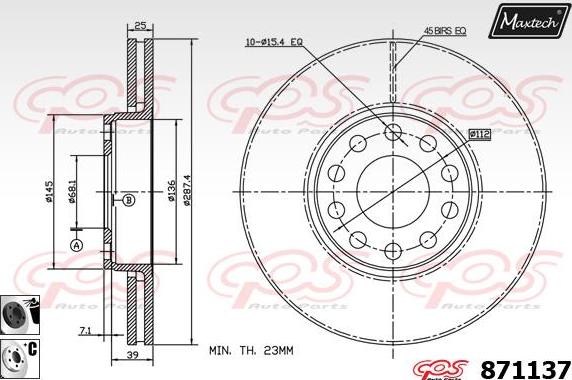 Maxtech 70160030 - Virzītājčaulu komplekts, Bremžu suports ps1.lv