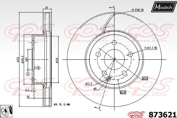 Maxtech 70180160 - Blīve, Bremžu suporta virzulītis ps1.lv