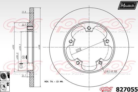 Maxtech 70180180 - Blīve, Bremžu suporta virzulītis ps1.lv