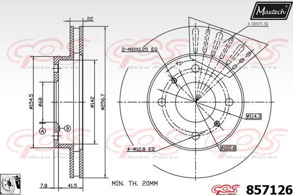 Maxtech 70180363 - Blīve, Bremžu suporta virzulītis ps1.lv