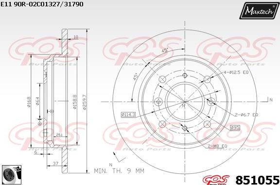 Maxtech 70200734 - Remkomplekts, Bremžu suports ps1.lv