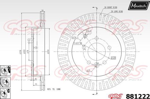 Maxtech 70203032 - Remkomplekts, Bremžu suports ps1.lv