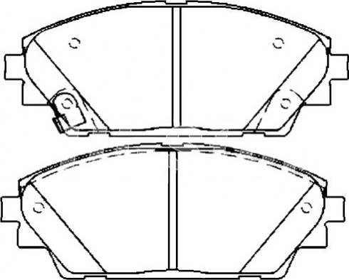 MAZDA BHY1-33-28ZA - Bremžu uzliku kompl., Disku bremzes ps1.lv