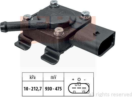 MDR EPS-1993 312 - Devējs, Izplūdes gāzu spiediens ps1.lv