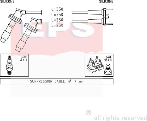 MDR EPS-1499 061 - Augstsprieguma vadu komplekts ps1.lv