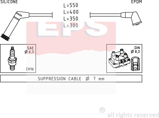 MDR EPS-1499 119 - Augstsprieguma vadu komplekts ps1.lv