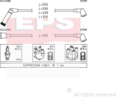 MDR EPS-1499 120 - Augstsprieguma vadu komplekts ps1.lv