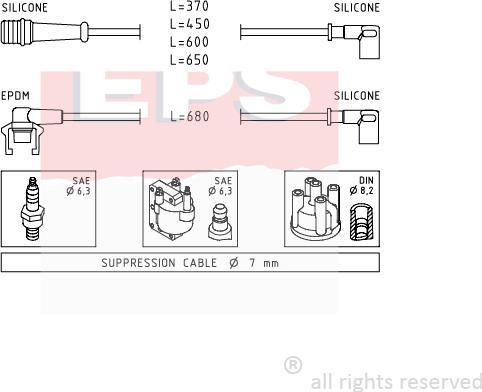 MDR EPS-1500 539 - Augstsprieguma vadu komplekts ps1.lv