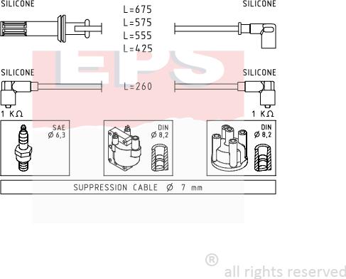 MDR EPS-1500 650 - Augstsprieguma vadu komplekts ps1.lv