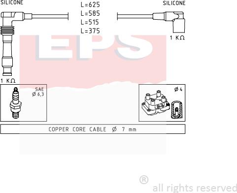 MDR EPS-1500 688 - Augstsprieguma vadu komplekts ps1.lv