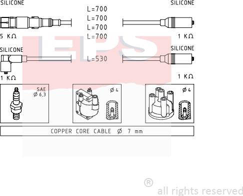 MDR EPS-1501 551 - Augstsprieguma vadu komplekts ps1.lv