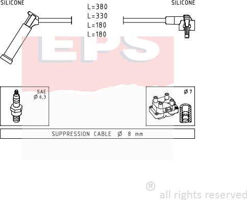 MDR EPS-1501 619 - Augstsprieguma vadu komplekts ps1.lv