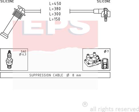 MDR EPS-1501 630 - Augstsprieguma vadu komplekts ps1.lv