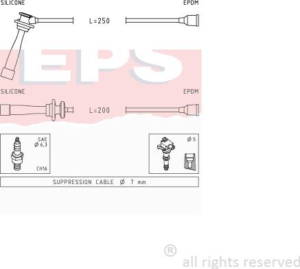 MDR EPS-1501 841 - Augstsprieguma vadu komplekts ps1.lv