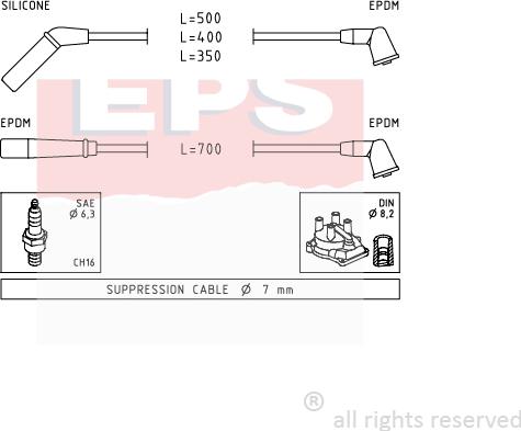 MDR EPS-1501 823 - Augstsprieguma vadu komplekts ps1.lv