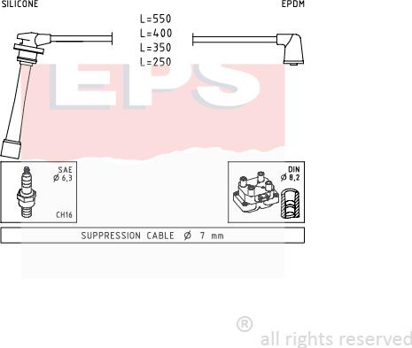 MDR EPS-1501 385 - Augstsprieguma vadu komplekts ps1.lv