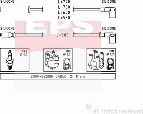 MDR EPS-1501 281 - Augstsprieguma vadu komplekts ps1.lv