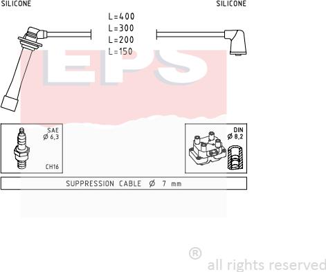 MDR EPS-1501 745 - Augstsprieguma vadu komplekts ps1.lv