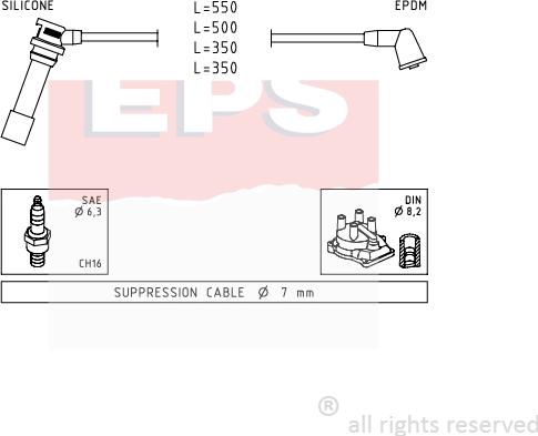 MDR EPS-1501 738 - Augstsprieguma vadu komplekts ps1.lv