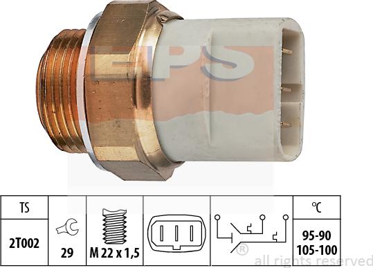 MDR EPS-1850 697 - Termoslēdzis, Radiatora ventilators ps1.lv