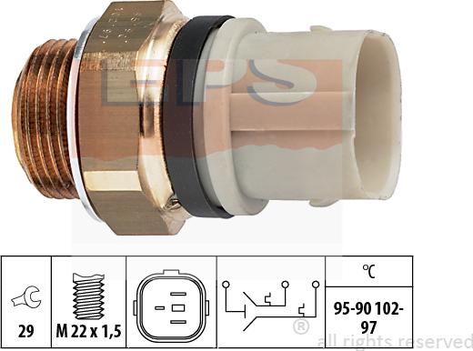 MDR EPS-1850 652 - Termoslēdzis, Radiatora ventilators ps1.lv