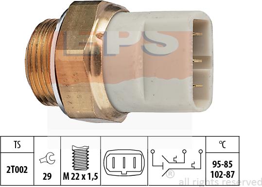 MDR EPS-1850 605 - Termoslēdzis, Radiatora ventilators ps1.lv