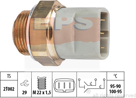 MDR EPS-1850 616 - Termoslēdzis, Radiatora ventilators ps1.lv