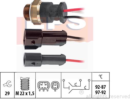 MDR EPS-1850 610 - Termoslēdzis, Radiatora ventilators ps1.lv