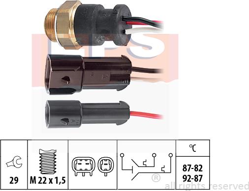 MDR EPS-1850 611 - Termoslēdzis, Radiatora ventilators ps1.lv