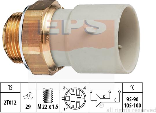 MDR EPS-1850 639 - Termoslēdzis, Radiatora ventilators ps1.lv