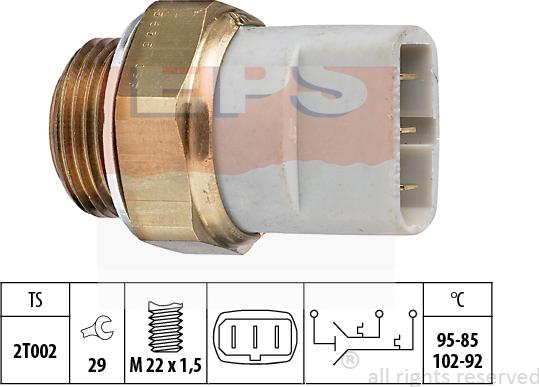 MDR EPS-1850 635 - Termoslēdzis, Radiatora ventilators ps1.lv