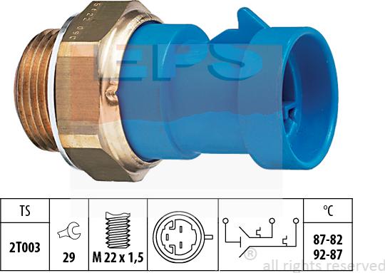 MDR EPS-1850 622 - Termoslēdzis, Radiatora ventilators ps1.lv