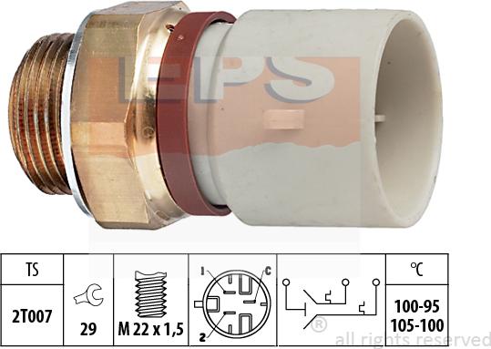 MDR EPS-1850 674 - Termoslēdzis, Radiatora ventilators ps1.lv