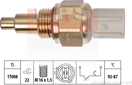 MDR EPS-1850 050 - Termoslēdzis, Radiatora ventilators ps1.lv