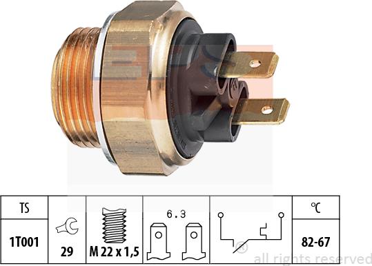 MDR EPS-1850 004 - Termoslēdzis, Radiatora ventilators ps1.lv